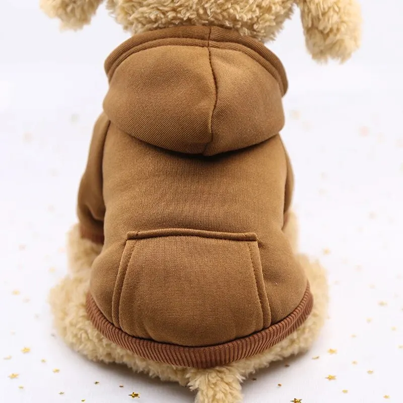 Fashion Dog Clothing Autumn And Winter Small Pet Clothes Thickening Warm Solid Color Two-Feet Hooded Wweater Casual Pet Products Fashion Dog Clothing Autumn And Winter Small Pet Clothes Thickening Warm Solid Color Two-Feet Hooded Wweater Casual Pet Products