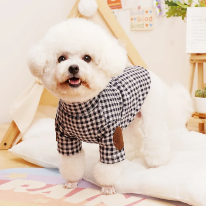Soft Cotton Pet Dog Clothes Warm Dog Plaid Shirt Luxury Puppy Pullover Autumn Cat Shirt Cute Solid Pet Costume Chihuahua Clothes Soft Cotton Pet Dog Clothes Warm Dog Plaid Shirt Luxury Puppy Pullover Autumn Cat Shirt Cute Solid Pet Costume Chihuahua Clothes