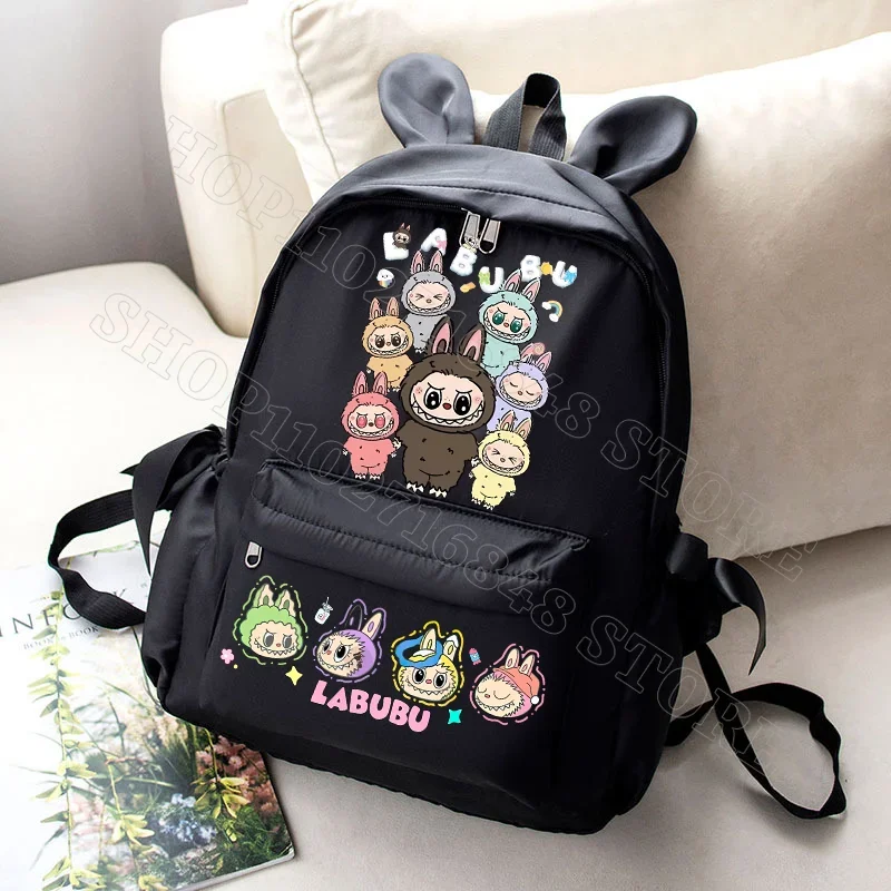 Labubu Cute Backpack Women Bags Men Cartoon Anime Graphic Print Schoolbags Large Capacity Portable Backpacks Birthday Party Gift Labubu Cute Backpack Women Bags Men Cartoon Anime Graphic Print Schoolbags Large Capacity Portable Backpacks Birthday Party Gift