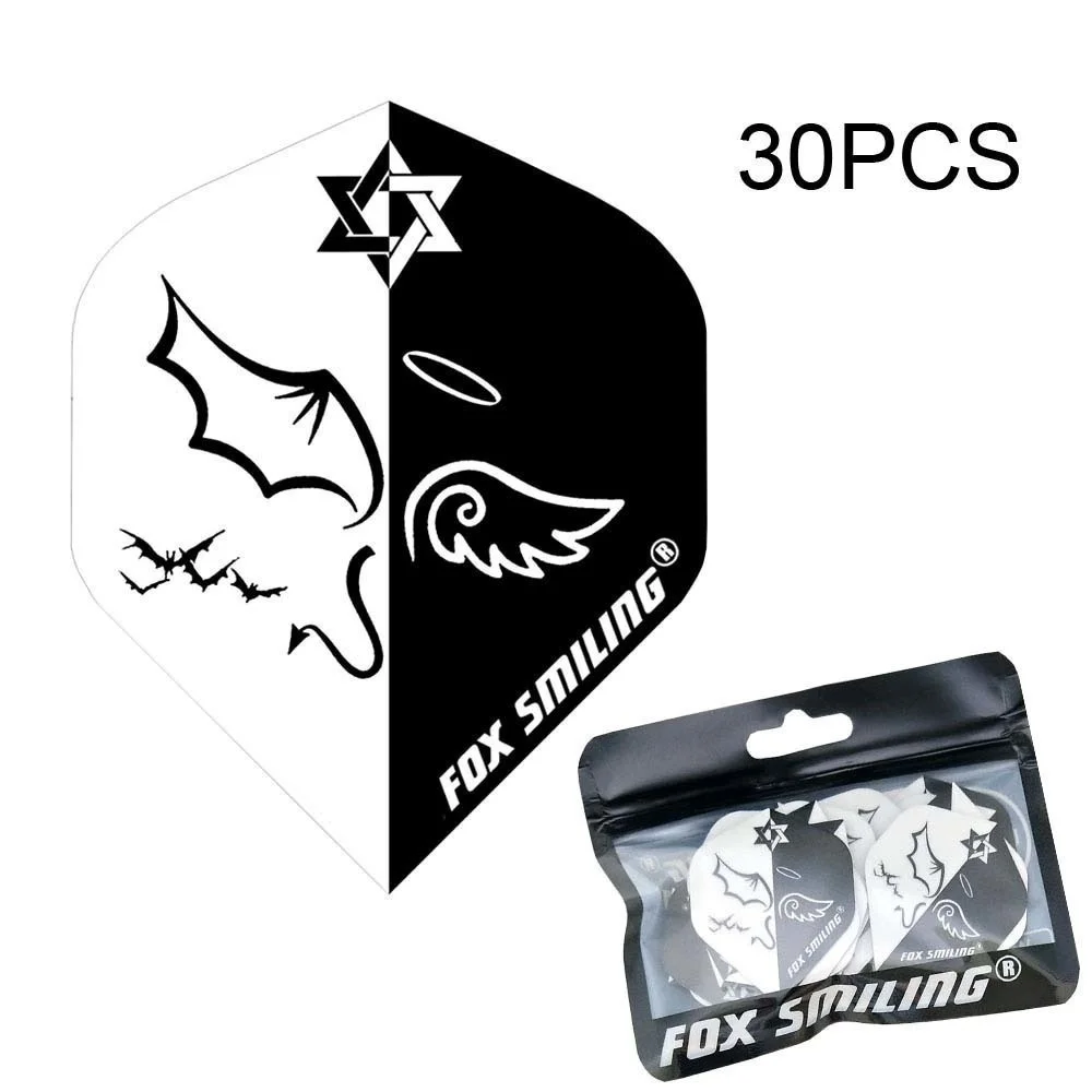 Fox Smiling 30PCS With Very Good Quality Dart Flights PET Darts Flights Professional Dart Accessories  Dardos Feather Leaves