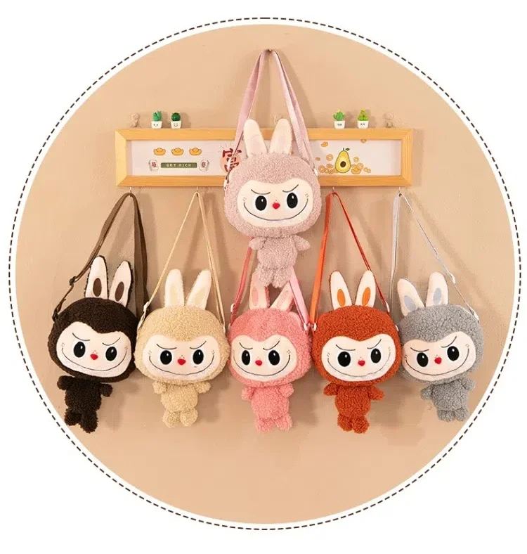 30cm Labubu Shoulder Cartoon Cute Doll Backpack Toy Play Crossbody Pouch Monster Outdoor Travel Bag Christmas Gift 30cm Labubu Shoulder Cartoon Cute Doll Backpack Toy Play Crossbody Pouch Monster Outdoor Travel Bag Christmas Gift