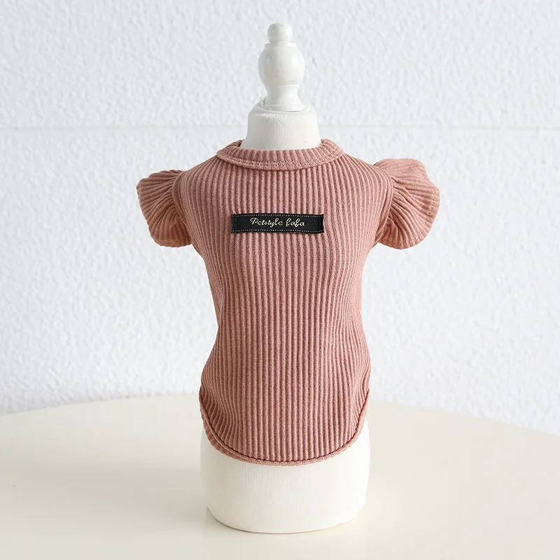Autumn and Winter New Style Lapel Fly Sleeve Base Shirt High Neck Cat Clothing Pet Base Shirt Clothes Dog Hoodie Puppy Clothes Autumn and Winter New Style Lapel Fly Sleeve Base Shirt High Neck Cat Clothing Pet Base Shirt Clothes Dog Hoodie Puppy Clothes