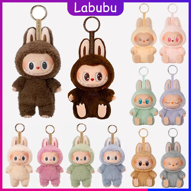 Labubu Monsters Dolls Toys Full Set Collectible 1:1 Replica Model Cute Have A Seat Keychain Backpack Pendant High Quality Gifts