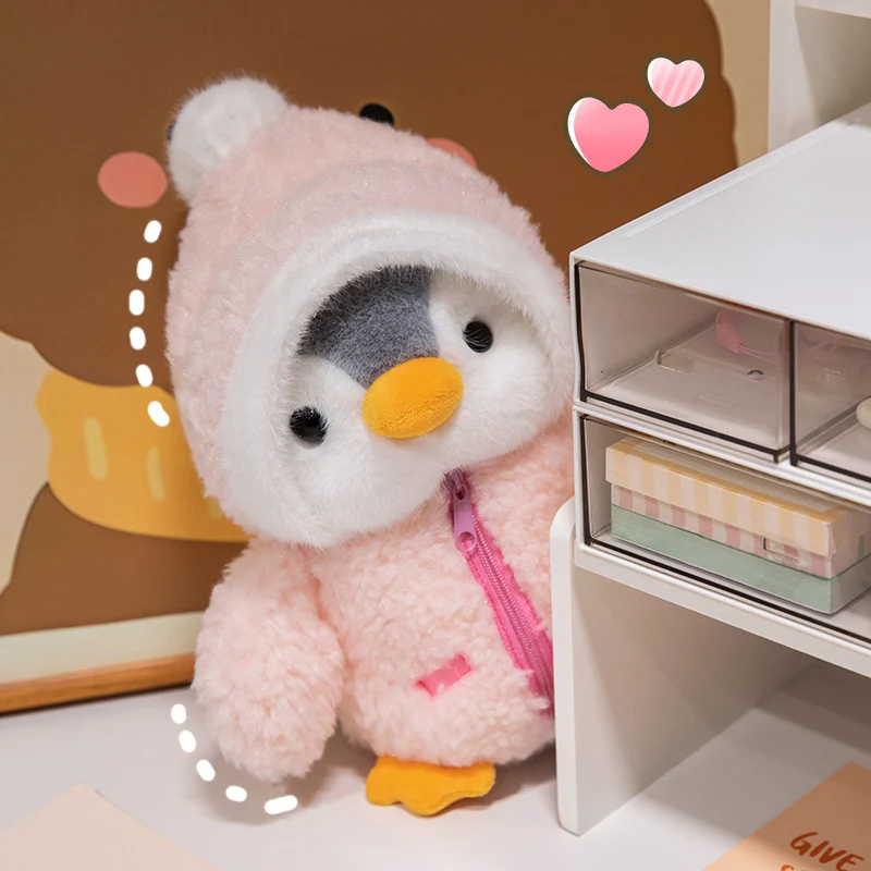 25cm Kawaii Creative Drag Penguin Plush Doll Cotton-Padded Hat Clothes Penguin Plush Toy For Boys And Girls Birthday Gifts 25cm Kawaii Creative Drag Penguin Plush Doll Cotton-Padded Hat Clothes Penguin Plush Toy For Boys And Girls Birthday Gifts