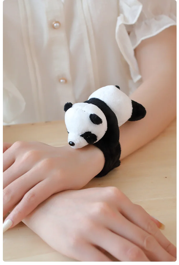 1pc Kawaii Animal Slap Snap Wrap Wristband Bracelet Panda Plush Hand Ring Wristband For Kids Toys Birthday Elegant Present 1pc Kawaii Animal Slap Snap Wrap Wristband Bracelet Panda Plush Hand Ring Wristband For Kids Toys Birthday Elegant Present
