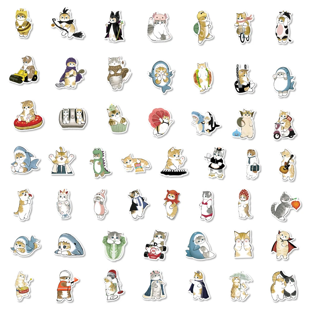 10/30/50/100pcs Cute Cat Animal Graffiti Stickers Kawaii Cartoon Decals Kids Toy Laptop DIY Scrapbook Suitcase Phone Car Sticker 10/30/50/100pcs Cute Cat Animal Graffiti Stickers Kawaii Cartoon Decals Kids Toy Laptop DIY Scrapbook Suitcase Phone Car Sticker