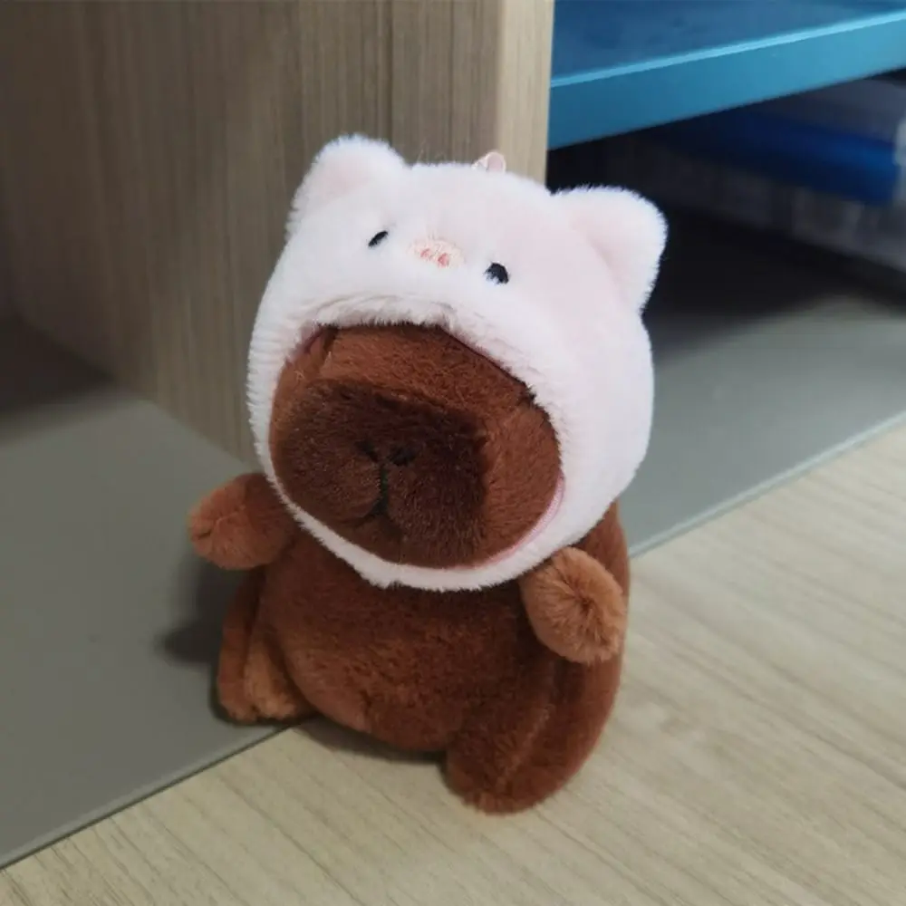 Cute Multicolor Plush Capybara Keychain Toy Cartoon Capybara Headgear Capybara Doll Accessories Guinea Pig Fluffty Animal Doll Cute Multicolor Plush Capybara Keychain Toy Cartoon Capybara Headgear Capybara Doll Accessories Guinea Pig Fluffty Animal Doll