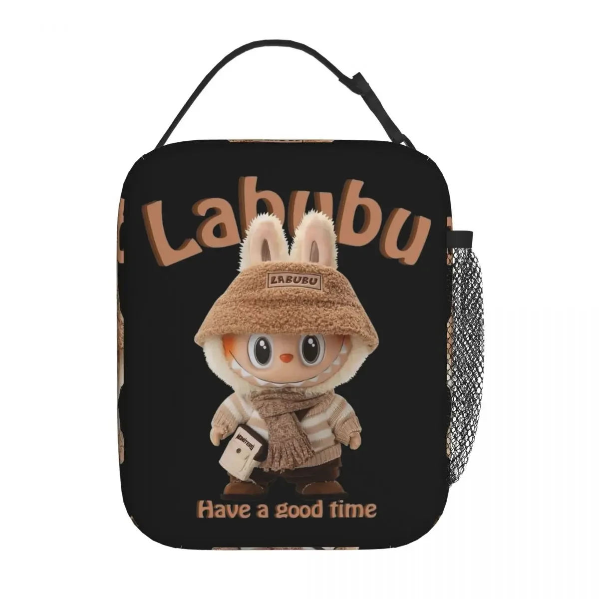 Labubu Nude Have A Good Time Popmart Merch Insulated Lunch Bag For Office Food Container Portable Cooler Thermal Bento Box Labubu Nude Have A Good Time Popmart Merch Insulated Lunch Bag For Office Food Container Portable Cooler Thermal Bento Box