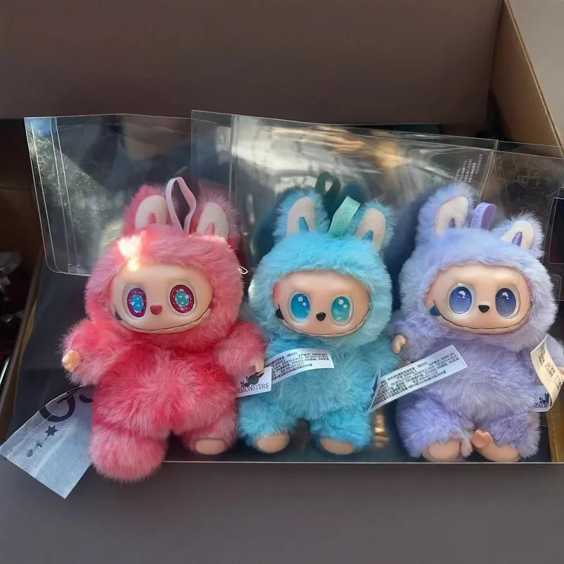 Labubu The Monsters V3 Series Blind Teddy Box, Vinyl Base Toy, Animated Characters, Mysterious Surprise Box, Keychain, Children'