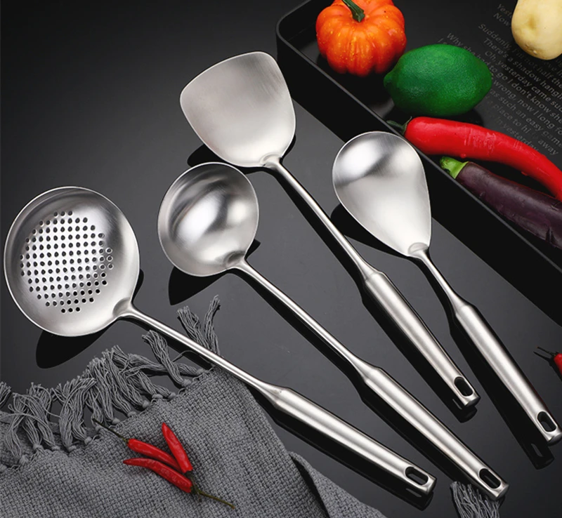 304 Stainless Steel Cooking Spatula Shovel Colander Rice Soup Spoon Thickened Anti-scald Kitchenware Cookware Accessories 304 Stainless Steel Cooking Spatula Shovel Colander Rice Soup Spoon Thickened Anti-scald Kitchenware Cookware Accessories
