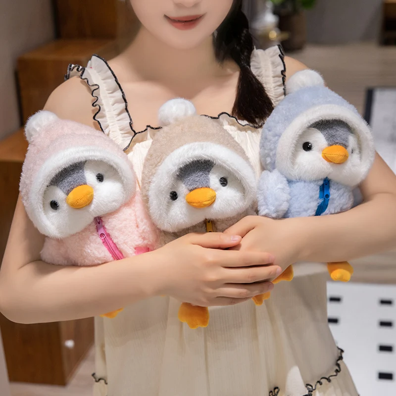 25cm Kawaii Creative Drag Penguin Plush Doll Cotton-Padded Hat Clothes Penguin Plush Toy For Boys And Girls Birthday Gifts 25cm Kawaii Creative Drag Penguin Plush Doll Cotton-Padded Hat Clothes Penguin Plush Toy For Boys And Girls Birthday Gifts