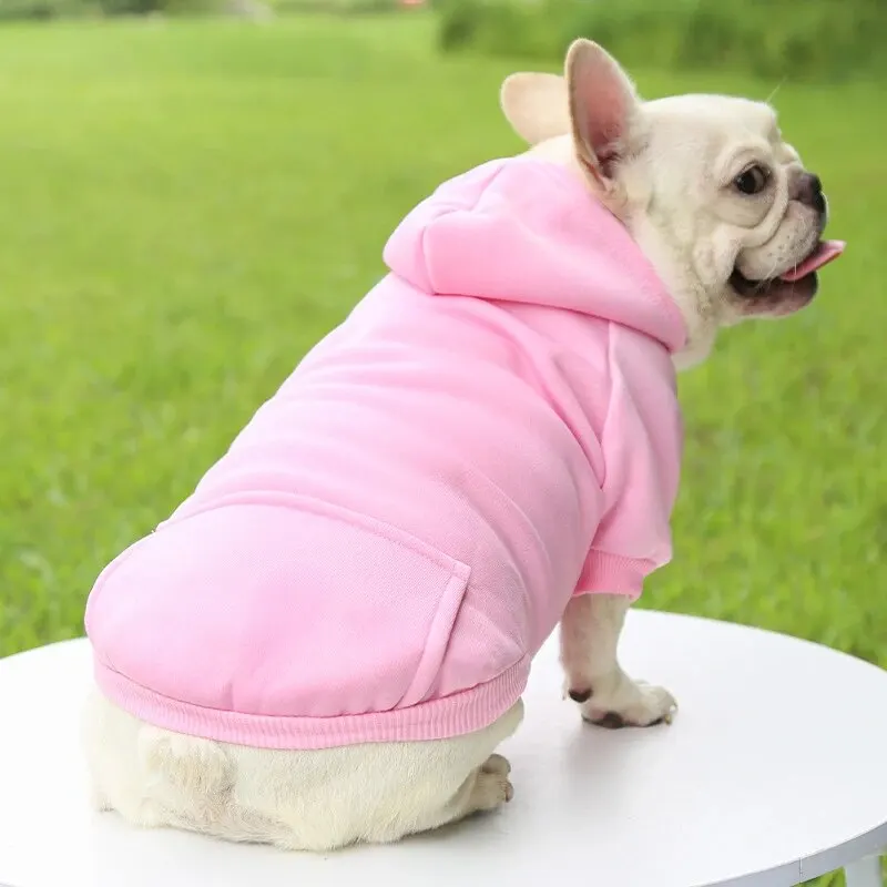 Fashion Dog Clothing Autumn And Winter Small Pet Clothes Thickening Warm Solid Color Two-Feet Hooded Wweater Casual Pet Products Fashion Dog Clothing Autumn And Winter Small Pet Clothes Thickening Warm Solid Color Two-Feet Hooded Wweater Casual Pet Products
