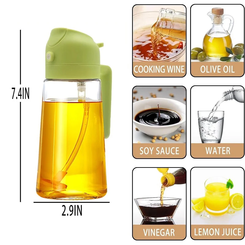 2 in1 Oil Spray Bottle For Kitchen Barbecue Cooking Olive Oil Dispenser Oil Jar Baking Vinegar Soy Spray Container Kitchen Tool 2 in1 Oil Spray Bottle For Kitchen Barbecue Cooking Olive Oil Dispenser Oil Jar Baking Vinegar Soy Spray Container Kitchen Tool
