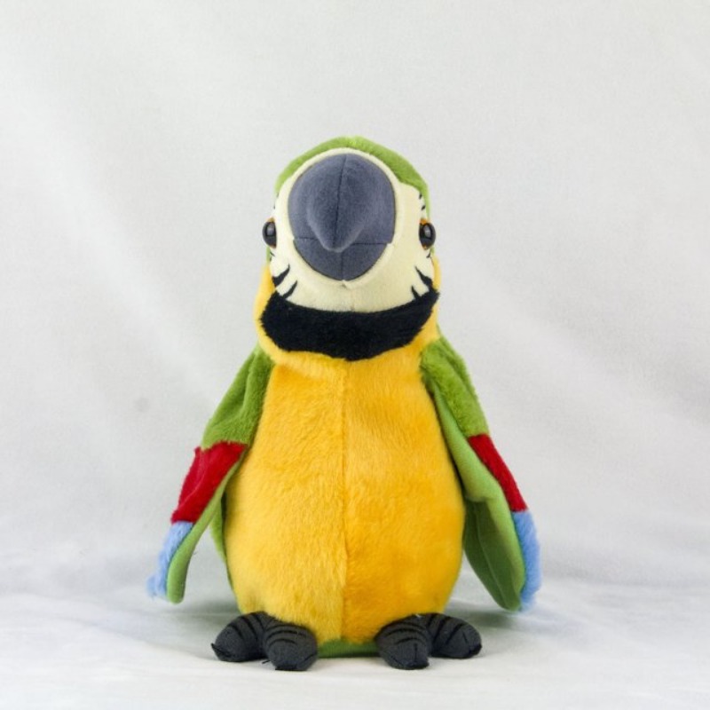 Talking Macaw Parrot Repeat What You Say Stuffed Animal Plush Toy Electronic Record Animated Bird Speaking Parrot Pet Plush Toys Talking Macaw Parrot Repeat What You Say Stuffed Animal Plush Toy Electronic Record Animated Bird Speaking Parrot Pet Plush Toys