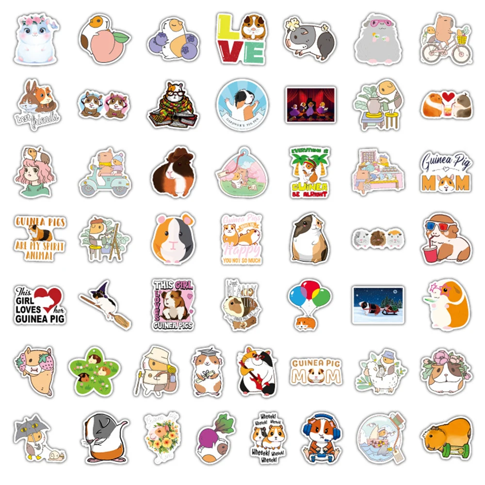 10/30/50/100pcs Kawaii Guinea Pig Cartoon Stickers Cute Kids Decals Toy Phone Skateboard Notebook Funny Animal Graffiti Sticker 10/30/50/100pcs Kawaii Guinea Pig Cartoon Stickers Cute Kids Decals Toy Phone Skateboard Notebook Funny Animal Graffiti Sticker