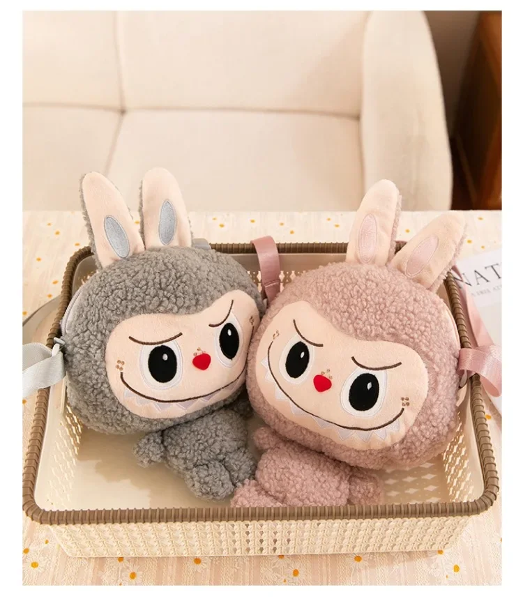 30cm Labubu Shoulder Cartoon Cute Doll Backpack Toy Play Crossbody Pouch Monster Outdoor Travel Bag Christmas Gift 30cm Labubu Shoulder Cartoon Cute Doll Backpack Toy Play Crossbody Pouch Monster Outdoor Travel Bag Christmas Gift