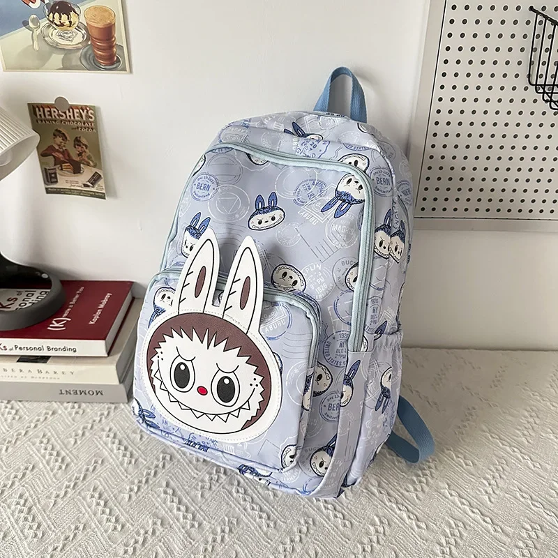 Large Capacity Cartoon Labubu Student Backpack Waterproof Kawaii Brown Monster Kids Cute Shouder Bag Elementary School Use Large Capacity Cartoon Labubu Student Backpack Waterproof Kawaii Brown Monster Kids Cute Shouder Bag Elementary School Use