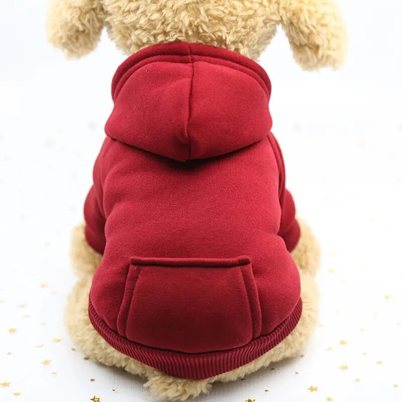 Fashion Dog Clothing Autumn And Winter Small Pet Clothes Thickening Warm Solid Color Two-Feet Hooded Wweater Casual Pet Products Fashion Dog Clothing Autumn And Winter Small Pet Clothes Thickening Warm Solid Color Two-Feet Hooded Wweater Casual Pet Products