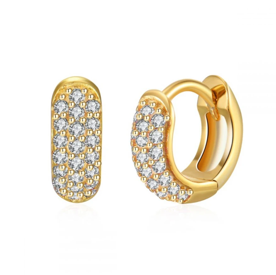 Korean Stainless Steel Round Circle Small Hoop Earrings Women Multicolor Zircon Minimal Punk Cartilage Earring Piercing Jewelry Korean Stainless Steel Round Circle Small Hoop Earrings Women Multicolor Zircon Minimal Punk Cartilage Earring Piercing Jewelry