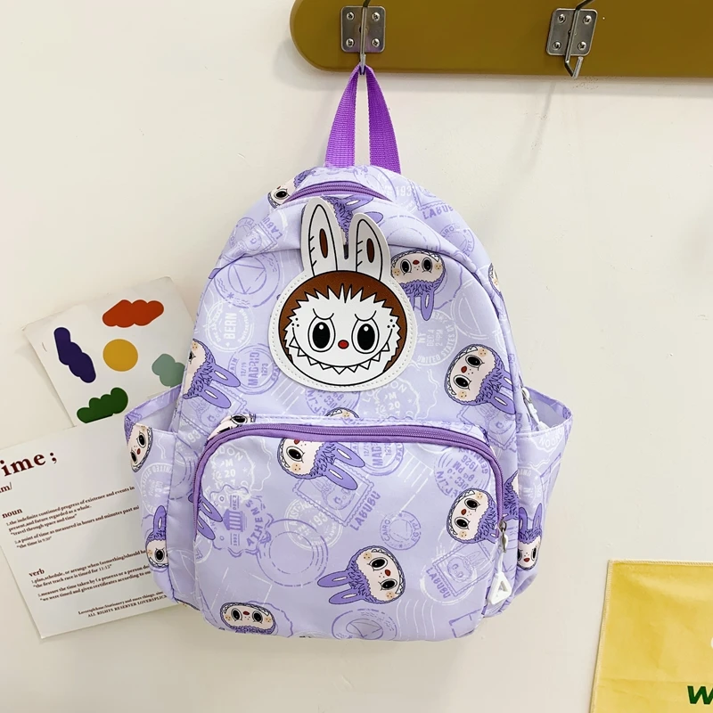 Labubu Schoolbag - Lightweight, Preppy Style Cartoon Anime Backpack for Travel and Daily Use - Durable, Water-Resistant