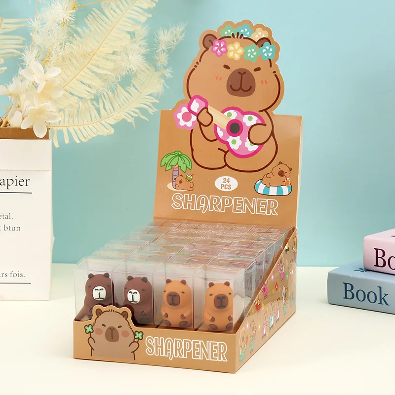 Capibara Cute Sharpener Pencil Kids Anime Capybara Sharpeners Student Back To School Stationary Children Birthday Gift Hot Sales Capibara Cute Sharpener Pencil Kids Anime Capybara Sharpeners Student Back To School Stationary Children Birthday Gift Hot Sales