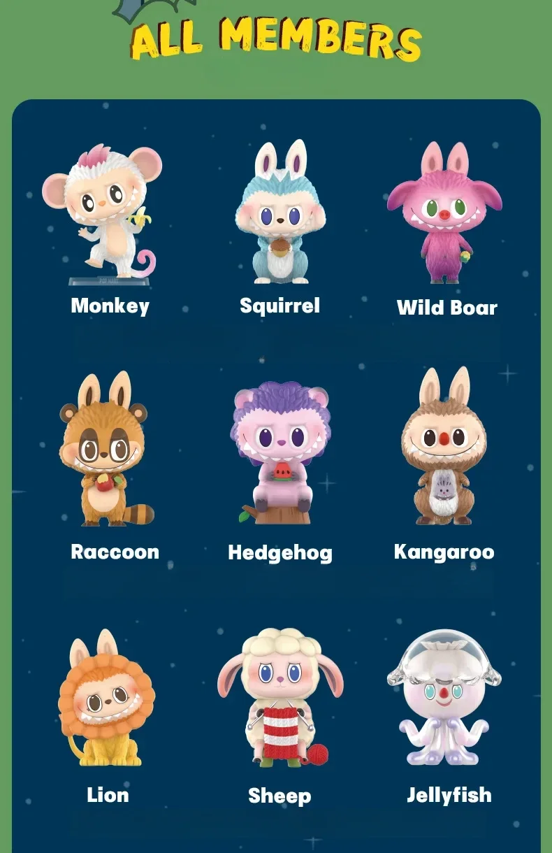 2025 New Hot Labubu The Monsters Elf Animal Series Labubu Animal Handheld Toy Limited Edition Blind Box 2025 New Hot Labubu The Monsters Elf Animal Series Labubu Animal Handheld Toy Limited Edition Blind Box