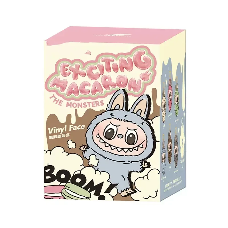 NEW Labubu The Monsters Heartbeat Macaron Enamel Face Blind Box Pvc Figurine Tabletop Ornament Kawaii Doll Kid Birthday Gift