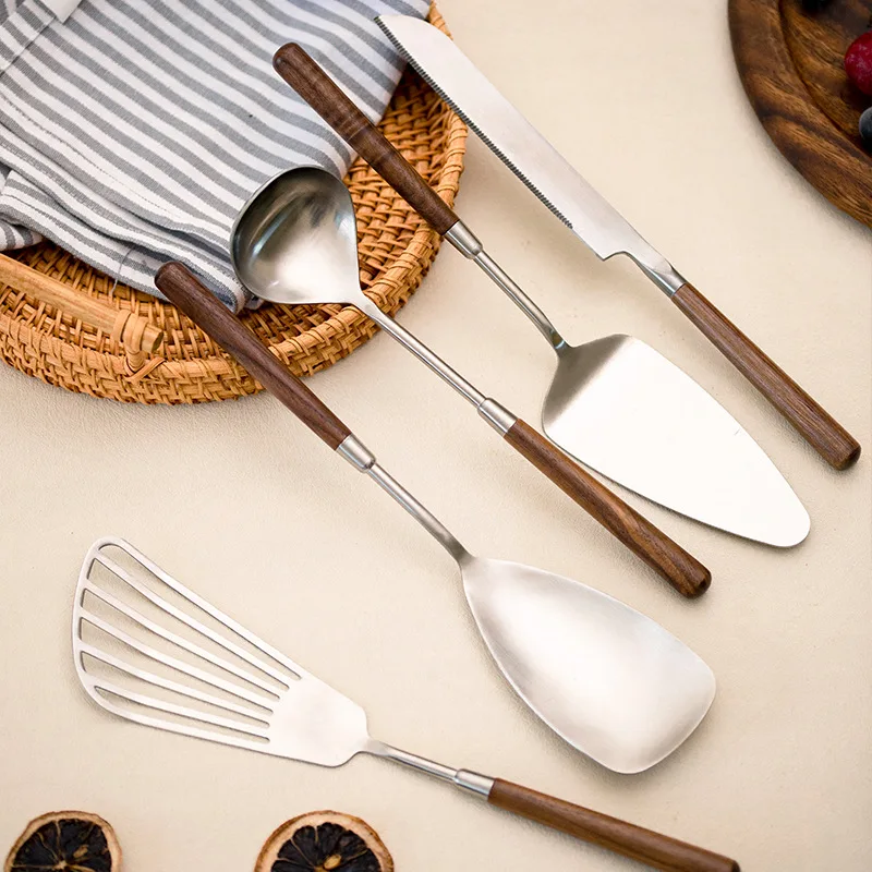 304 Stainless Steel Cooking Spoon Frying Spatula Walnut Cake Shovel Cake Spatula Knife Cooking Utensils Soup Ladle 304 Stainless Steel Cooking Spoon Frying Spatula Walnut Cake Shovel Cake Spatula Knife Cooking Utensils Soup Ladle