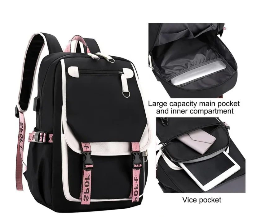 Japanese Anime Demon Slayer Backpack Nezuko Tanjirou Zenitsu Usb Bagpacks Fashion Women Men Travel Bag Girls Boys School Bags Japanese Anime Demon Slayer Backpack Nezuko Tanjirou Zenitsu Usb Bagpacks Fashion Women Men Travel Bag Girls Boys School Bags