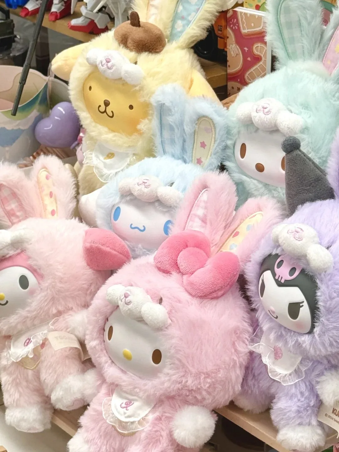 Sanrio Cartoon Elf Rabbit Series Blind Box pendant Kuromi / Hello Kitty 3 Generations Vinyl Doll Children'S Toys surprise Gifts Sanrio Cartoon Elf Rabbit Series Blind Box pendant Kuromi / Hello Kitty 3 Generations Vinyl Doll Children'S Toys surprise Gifts