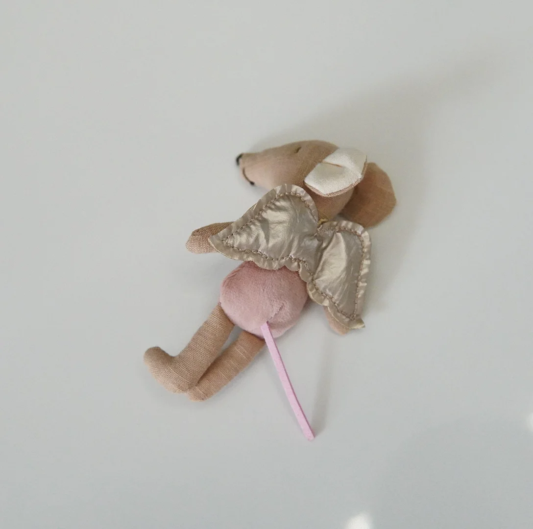 Danish fabric mouse doll cute angel wing mouse doll zodiac gift rag doll knick-knack