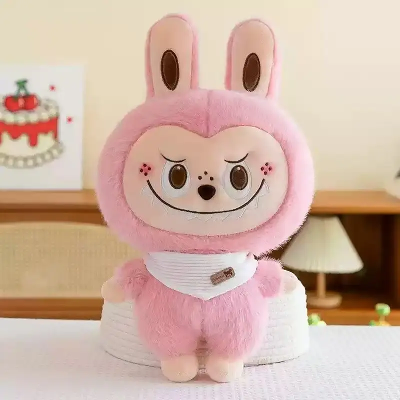 Labubu Grande Plush Toys Kawaii Forest Elf Soft Stuffed Pillow Cute Doll Room Decor Plushie For BIrthday GIft