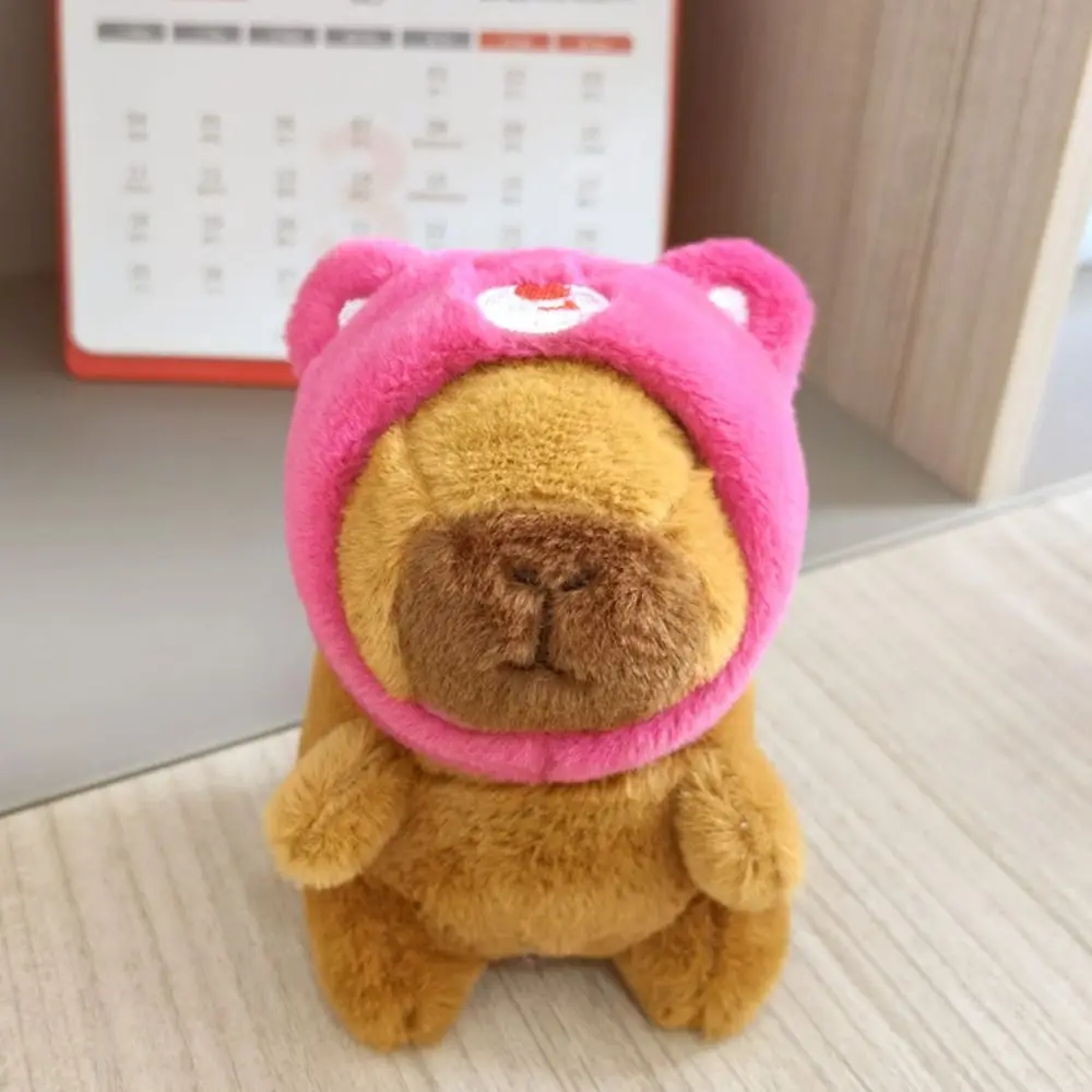 Cute Multicolor Plush Capybara Keychain Toy Cartoon Capybara Headgear Capybara Doll Accessories Guinea Pig Fluffty Animal Doll Cute Multicolor Plush Capybara Keychain Toy Cartoon Capybara Headgear Capybara Doll Accessories Guinea Pig Fluffty Animal Doll