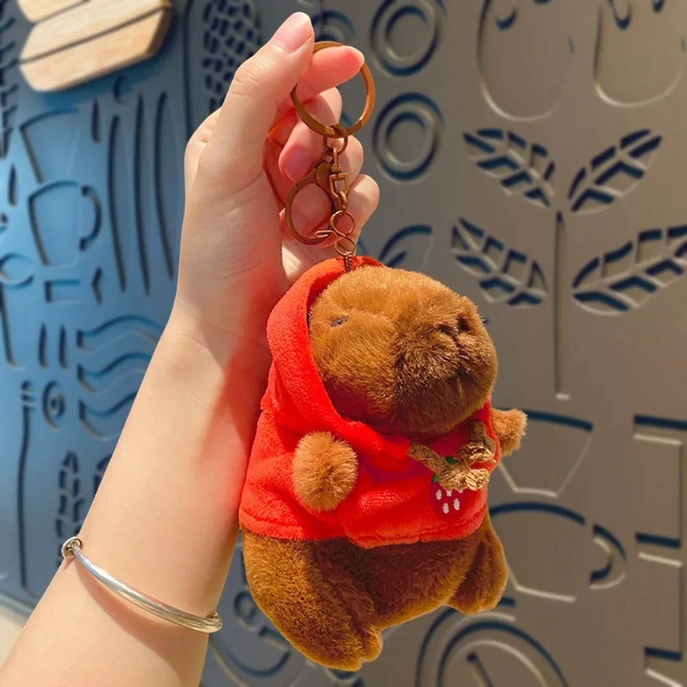 Cute Multicolor Plush Capybara Keychain Toy Cartoon Capybara Headgear Capybara Doll Accessories Guinea Pig Fluffty Animal Doll Cute Multicolor Plush Capybara Keychain Toy Cartoon Capybara Headgear Capybara Doll Accessories Guinea Pig Fluffty Animal Doll