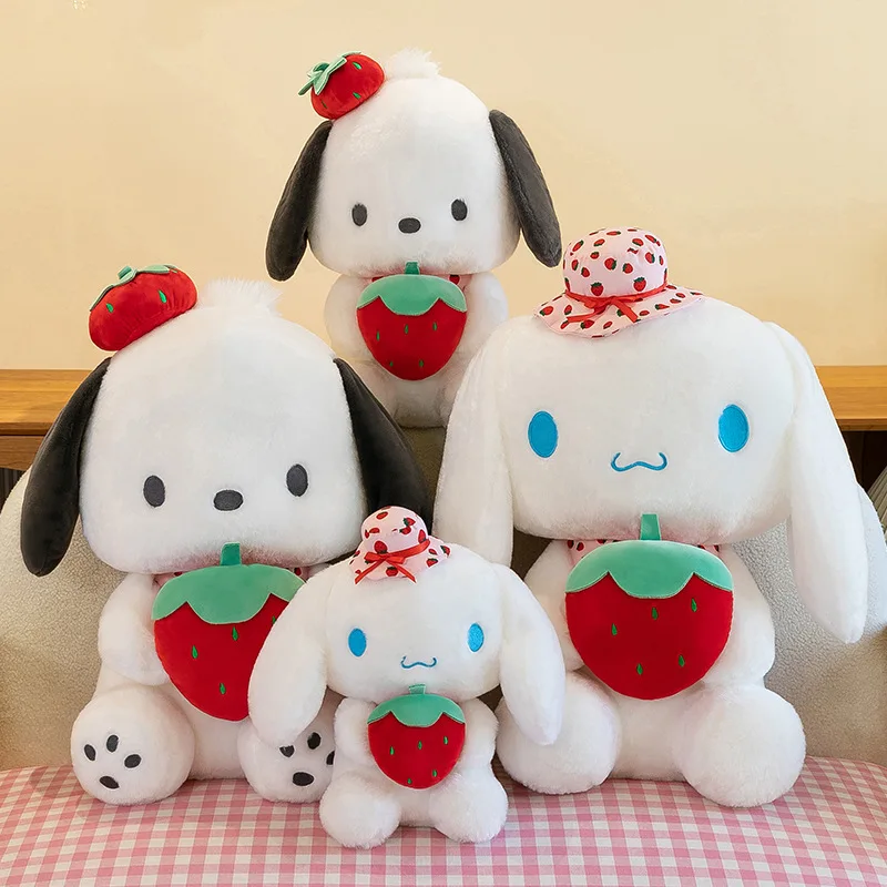 25cm Cute Melody Doll Sanrio Fresh Strawberry Cinnamoroll Dog Series Pochacco Plush Toys Dolls Pillow Gifts for Kids 25cm Cute Melody Doll Sanrio Fresh Strawberry Cinnamoroll Dog Series Pochacco Plush Toys Dolls Pillow Gifts for Kids