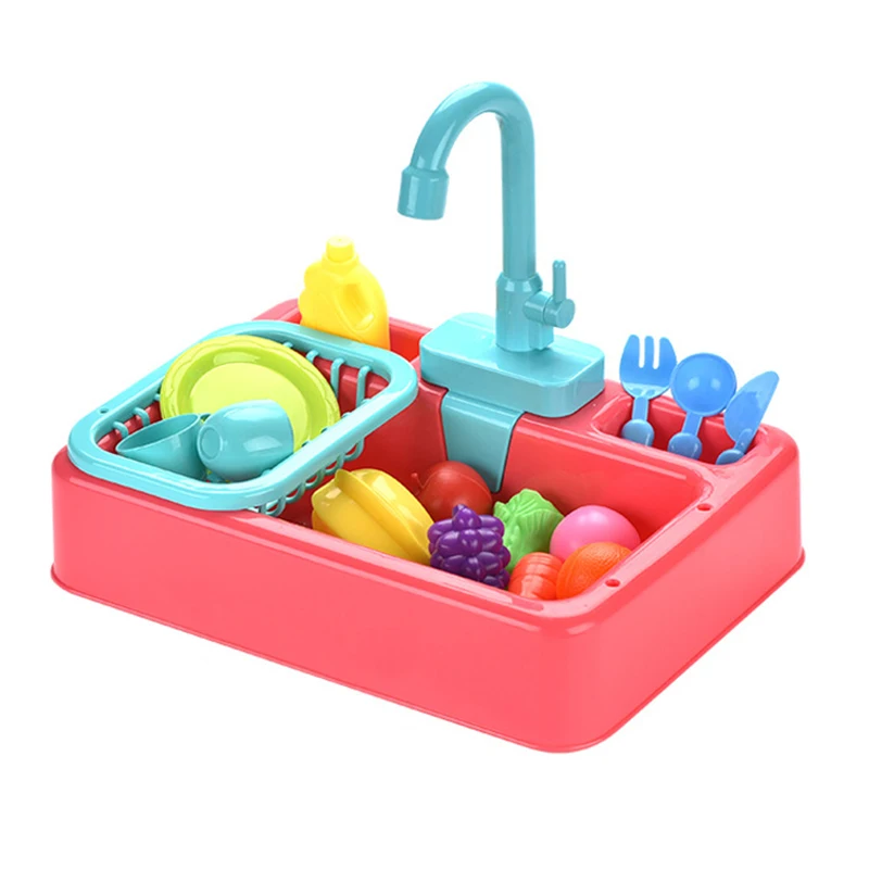 Kid Simulation Electric Dishwasher Wash Sink Running Water Toy Role Playing House Kitchen Pretend Game Food Fruit Girl Boy Gift Kid Simulation Electric Dishwasher Wash Sink Running Water Toy Role Playing House Kitchen Pretend Game Food Fruit Girl Boy Gift
