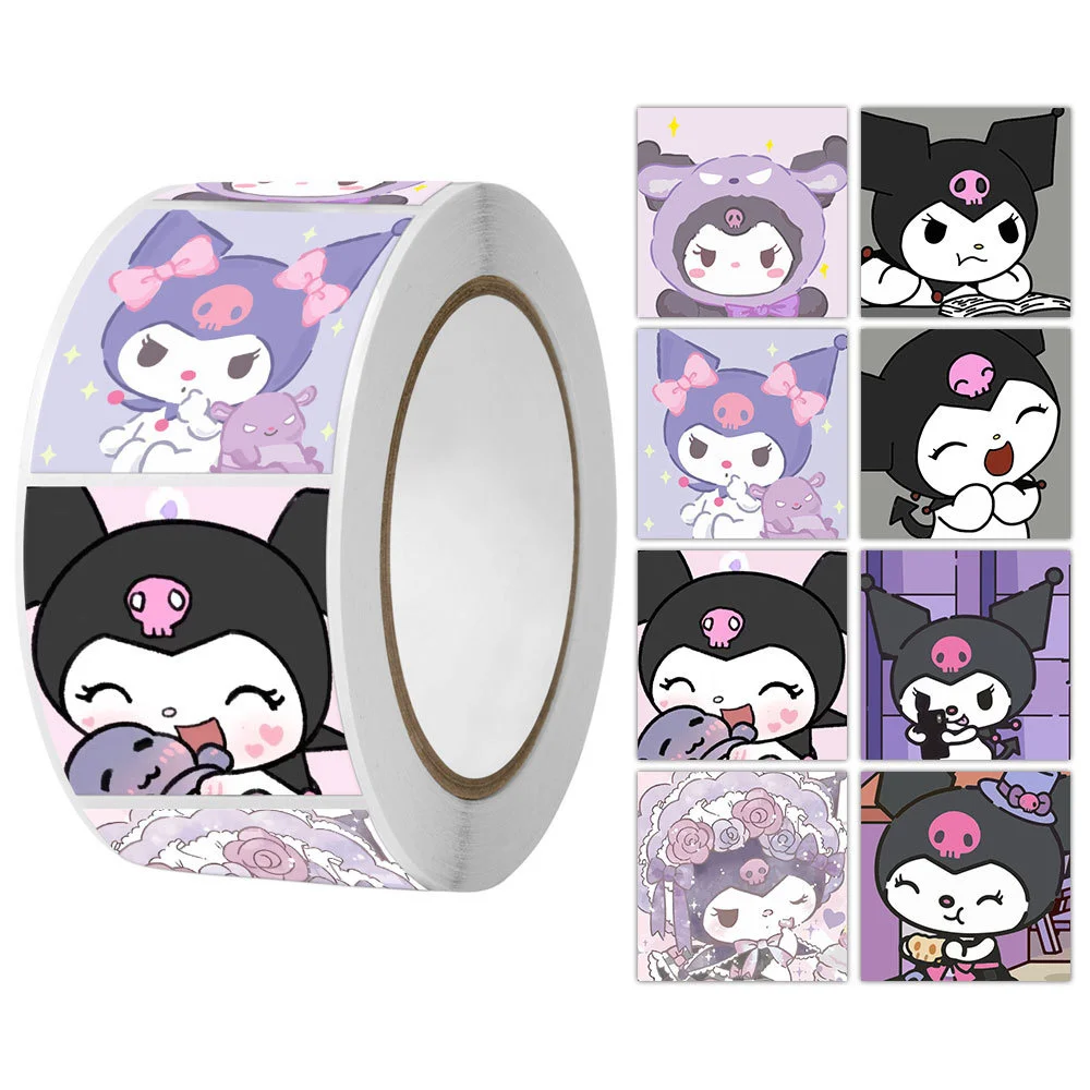 500Pcs/Roll Sanrio Stickers Kawaii Hello Kitty Melody Kuromi Cinnamoroll Luggage Graffiti Decals Kid Toy Decoration Sticker Gift 500Pcs/Roll Sanrio Stickers Kawaii Hello Kitty Melody Kuromi Cinnamoroll Luggage Graffiti Decals Kid Toy Decoration Sticker Gift