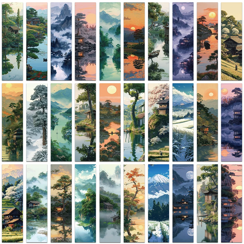 30pcs Chinese Style Landscape Bookmark Decoration Card Reading Pages Books Annotated School Stationary Supplies Creative Gifts 30pcs Chinese Style Landscape Bookmark Decoration Card Reading Pages Books Annotated School Stationary Supplies Creative Gifts
