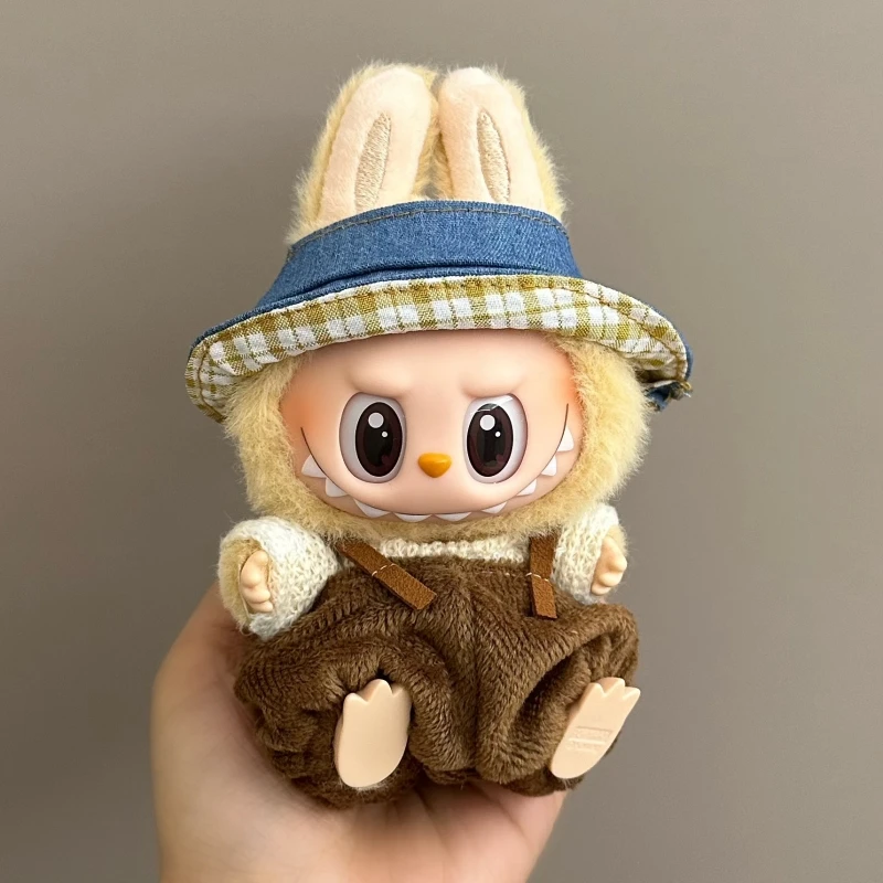 Labubu Doll Clothes Set for V1/V2 Ropa Labubu Dolls Strap Pants Set Cute Skirt Overalls Accessories Children's Toy Gifts Labubu Doll Clothes Set for V1/V2 Ropa Labubu Dolls Strap Pants Set Cute Skirt Overalls Accessories Children's Toy Gifts