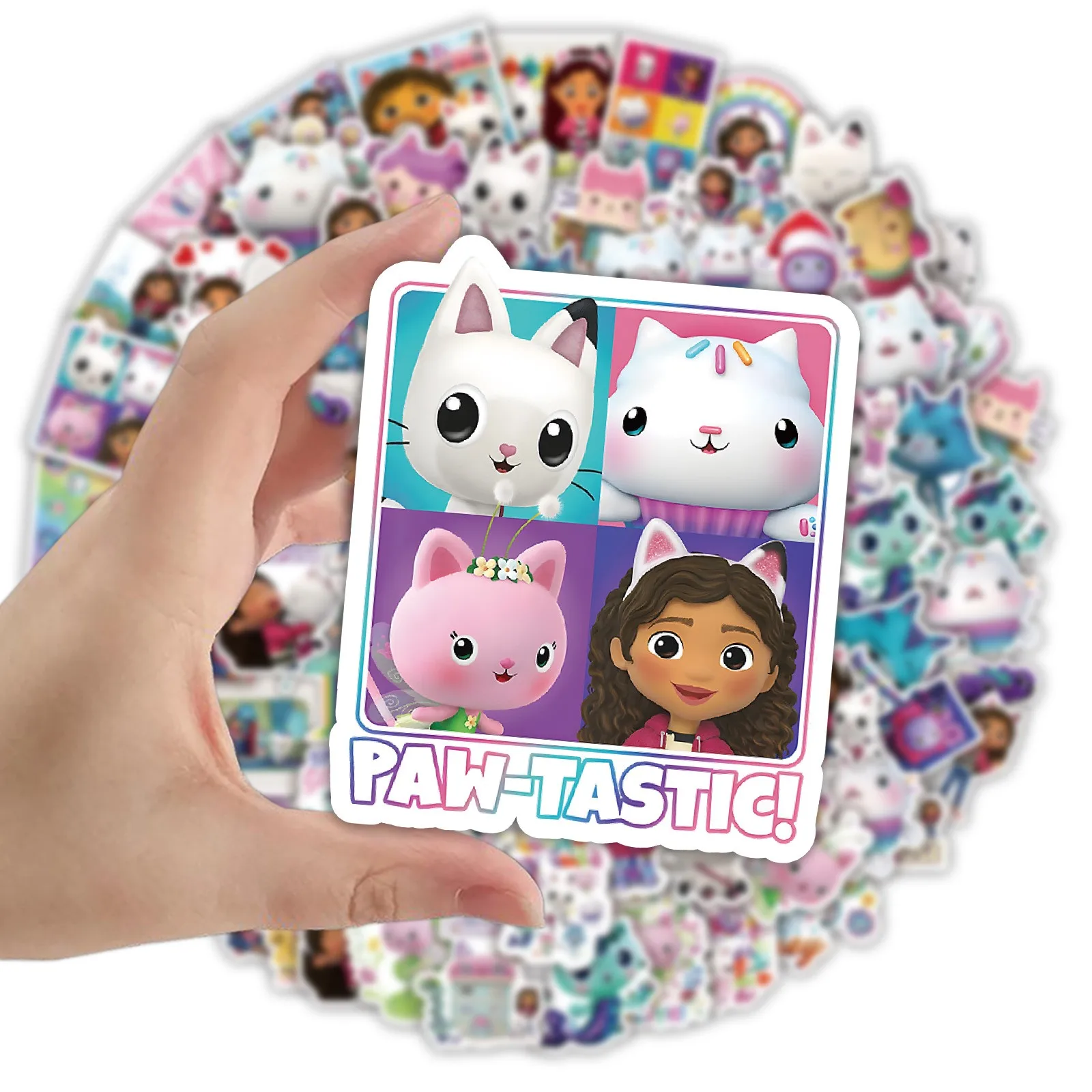100Pcs Gabby's Dollhouse Stickers For Suitcase Skateboard Laptop Luggage Fridge Phone Car Styling Sticker 100Pcs Gabby's Dollhouse Stickers For Suitcase Skateboard Laptop Luggage Fridge Phone Car Styling Sticker