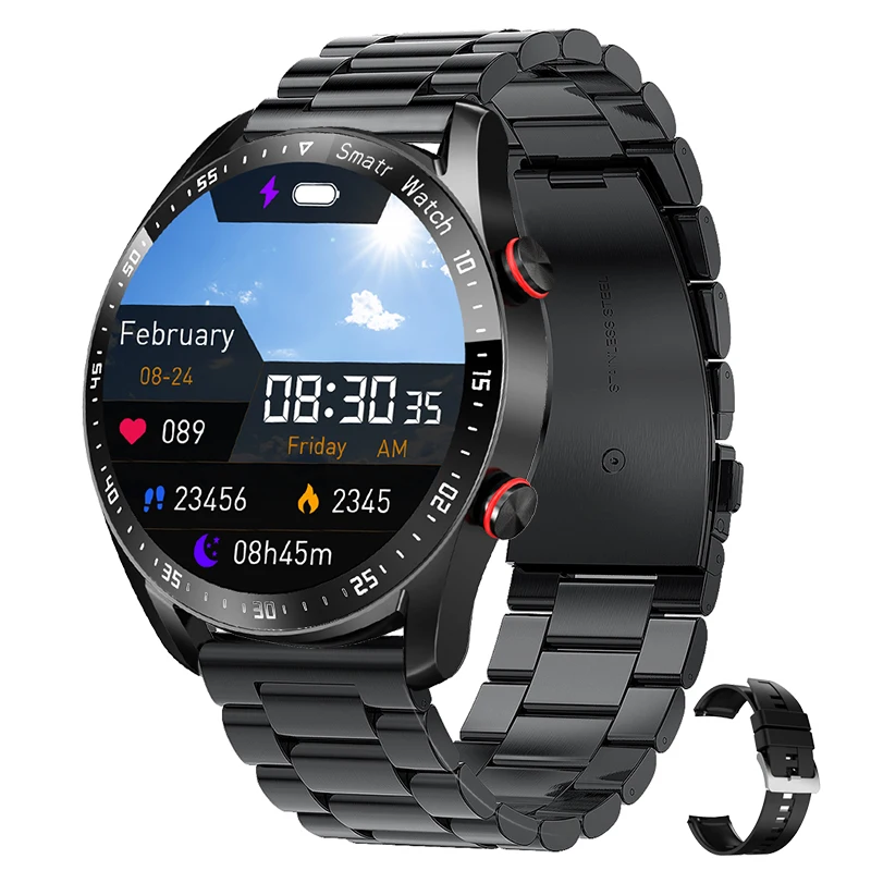 2024 New Bluetooth Call Smart Watch Men 360*360 HD Display Heart Rate Fitness Tracker ECG+PPG Business Smartwatches For Huawei 2024 New Bluetooth Call Smart Watch Men 360*360 HD Display Heart Rate Fitness Tracker ECG+PPG Business Smartwatches For Huawei