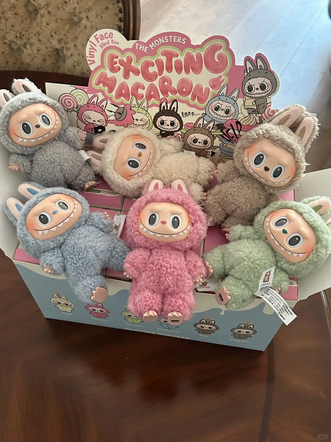 POP MART Original Labubu The Monster V1 V2 Macaroon Have a Seat Blind Box Vinyl Face Genuine Version Labubu Keychain Bag Pendant POP MART Original Labubu The Monster V1 V2 Macaroon Have a Seat Blind Box Vinyl Face Genuine Version Labubu Keychain Bag Pendant