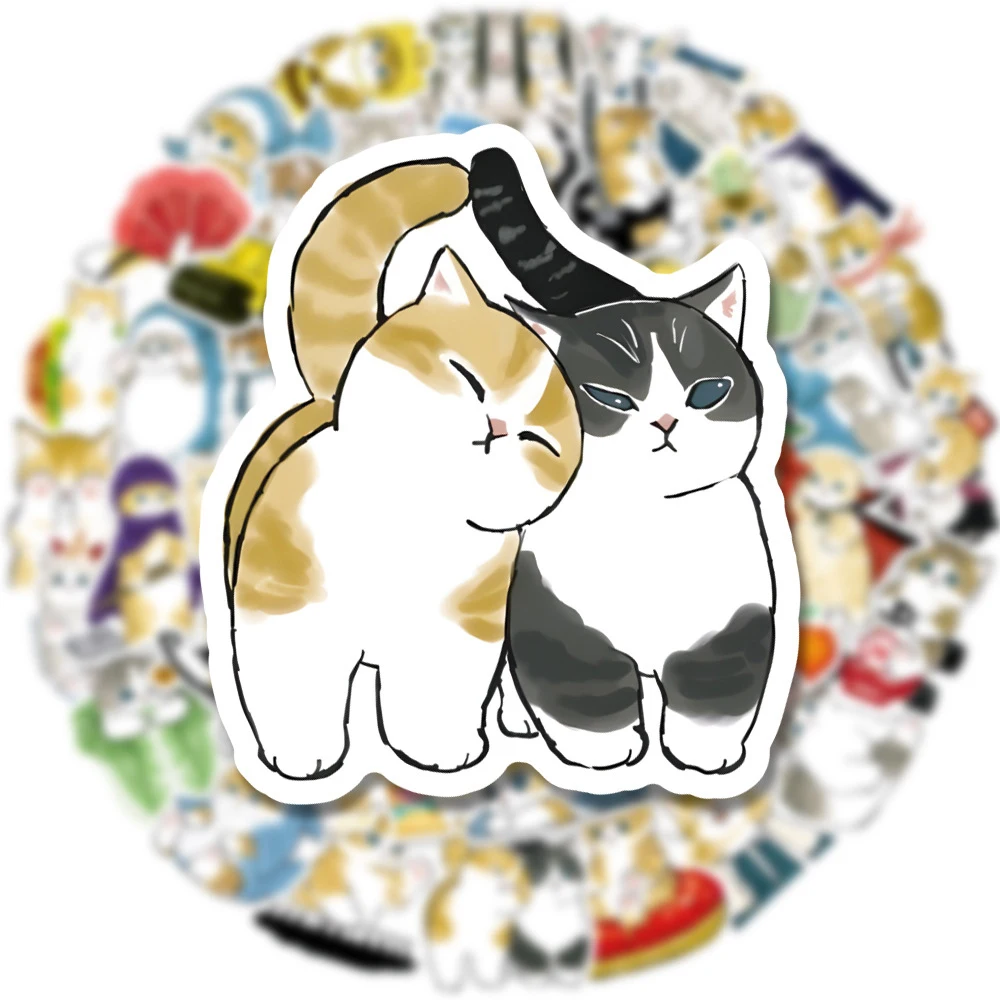 10/30/50/100pcs Cute Cat Animal Graffiti Stickers Kawaii Cartoon Decals Kids Toy Laptop DIY Scrapbook Suitcase Phone Car Sticker 10/30/50/100pcs Cute Cat Animal Graffiti Stickers Kawaii Cartoon Decals Kids Toy Laptop DIY Scrapbook Suitcase Phone Car Sticker