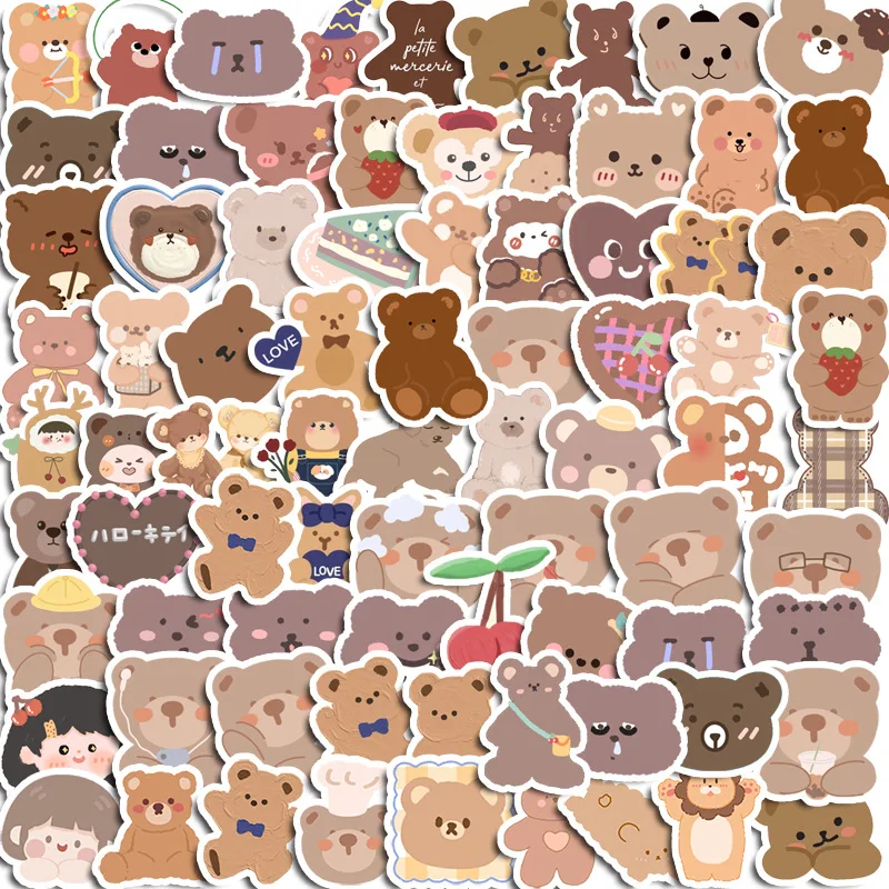 90pcs Blue Brownie Cute Animal Graffiti Stickers Children's Diy Stationery Computer Stickers Student Stationery 90pcs Blue Brownie Cute Animal Graffiti Stickers Children's Diy Stationery Computer Stickers Student Stationery