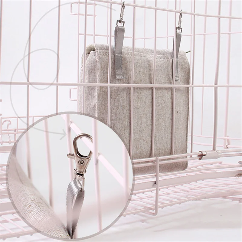 Hanging Pouch Feeder Hay Bag Holder Feeding Dispenser Container for Rabbit Guinea Pig Small Animals Pet Hanging Pouch Feeder Hay Bag Holder Feeding Dispenser Container for Rabbit Guinea Pig Small Animals Pet