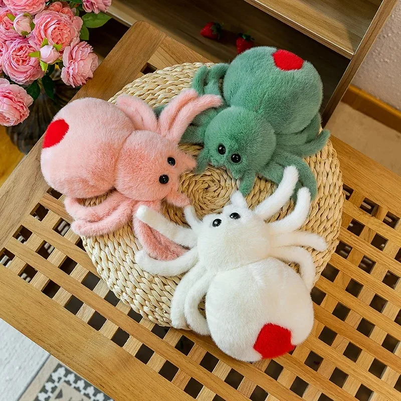 Simulation Black Spider Jumping Spider Doll Crawling Pet Doll Plush Cute Reptile Plush Toy Super Cute Doll Simulation Black Spider Jumping Spider Doll Crawling Pet Doll Plush Cute Reptile Plush Toy Super Cute Doll