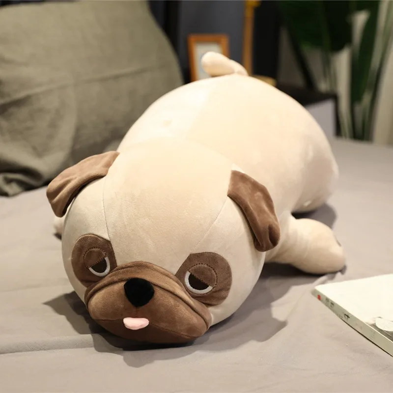 55cm-90cm Cute Animal Kawaii Pug Dog Plush Toys Sleep Pillow Kids Christmas Birthday Gift Child Girl Xmas Valentine's Gift