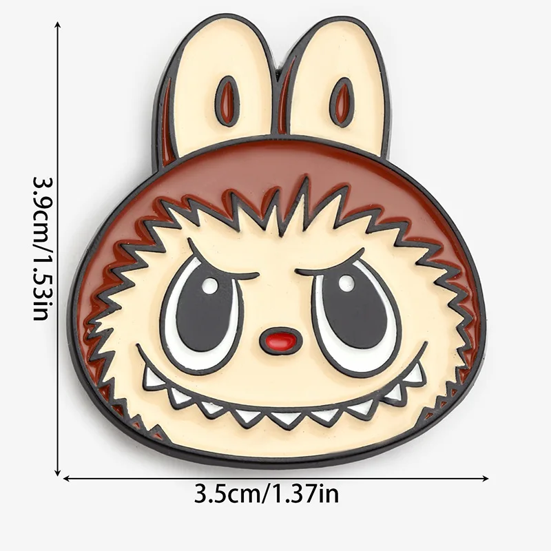 Labubu Enamel Badge Cartoon Cute Student Boys Girls Fashion Jewelry Brooches Delicatation Mini School Bag Clothes Ornament Gift Labubu Enamel Badge Cartoon Cute Student Boys Girls Fashion Jewelry Brooches Delicatation Mini School Bag Clothes Ornament Gift