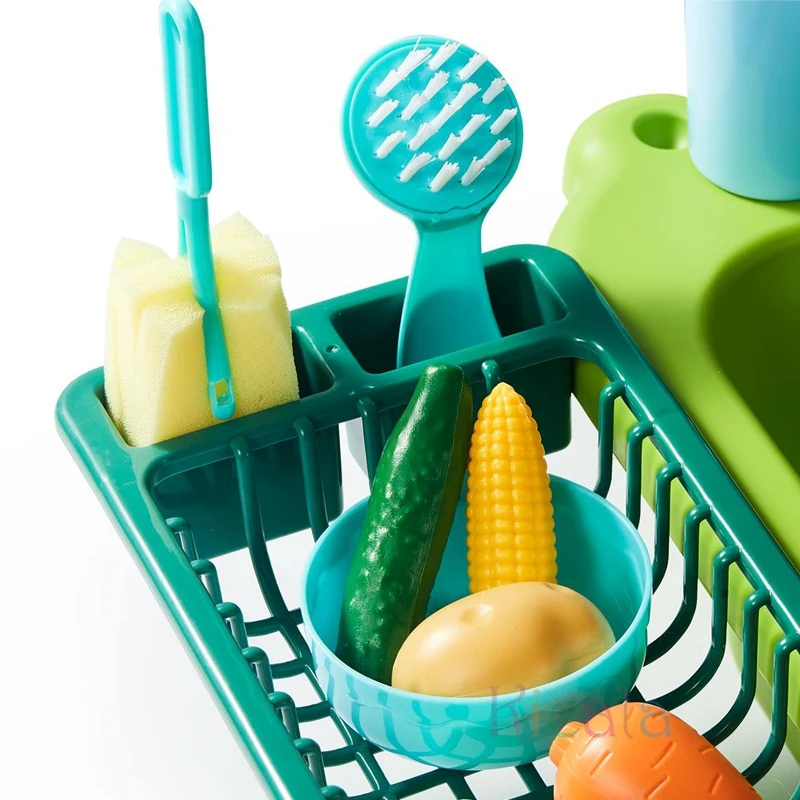 Kids Kitchen Sink Toys Electric Dishwasher Playing Toy With Running Water Pretend Play Food Fishing Toy Role Playing Girls Gift Kids Kitchen Sink Toys Electric Dishwasher Playing Toy With Running Water Pretend Play Food Fishing Toy Role Playing Girls Gift