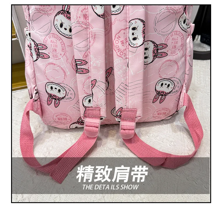 Large Capacity Cartoon Labubu Student Backpack Waterproof Kawaii Brown Monster Kids Cute Shouder Bag Elementary School Use Large Capacity Cartoon Labubu Student Backpack Waterproof Kawaii Brown Monster Kids Cute Shouder Bag Elementary School Use